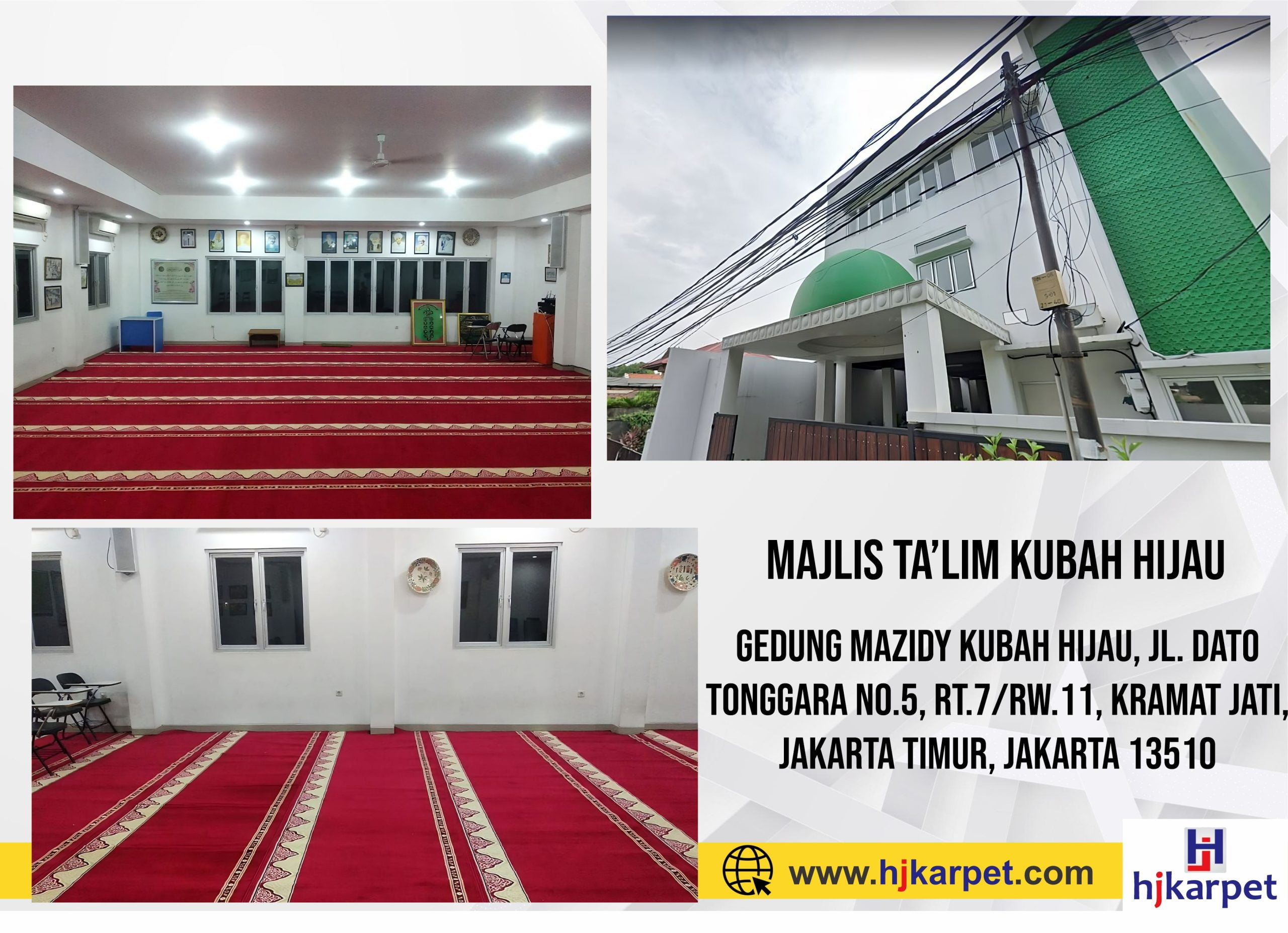 pemasangan karpet masjid yasmin