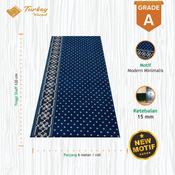 karpet masjid turki a blue 6