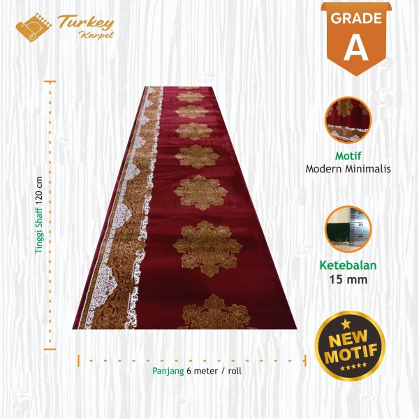 karpet masjid turki a red15