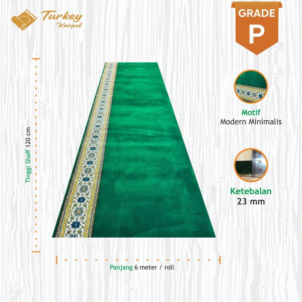 karpet masjid turki premium green1