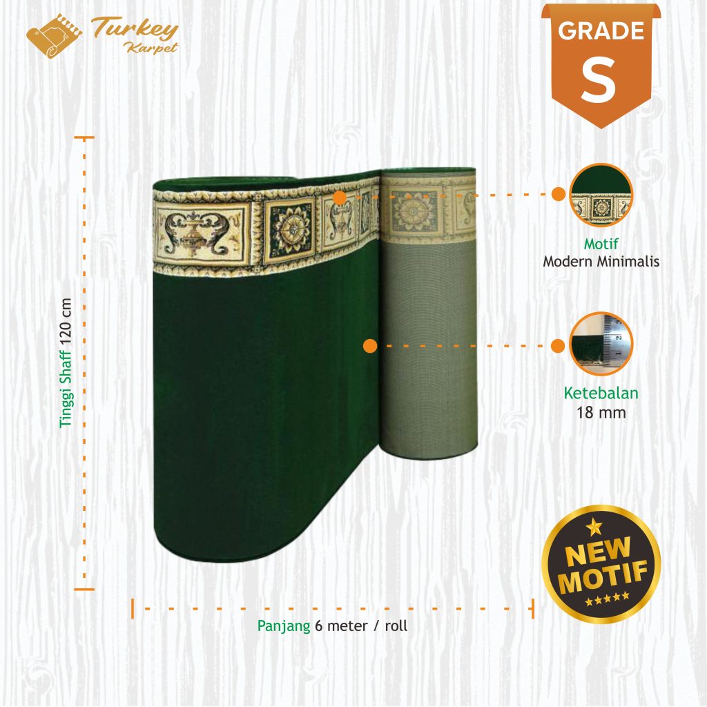 karpet masjid turki super green