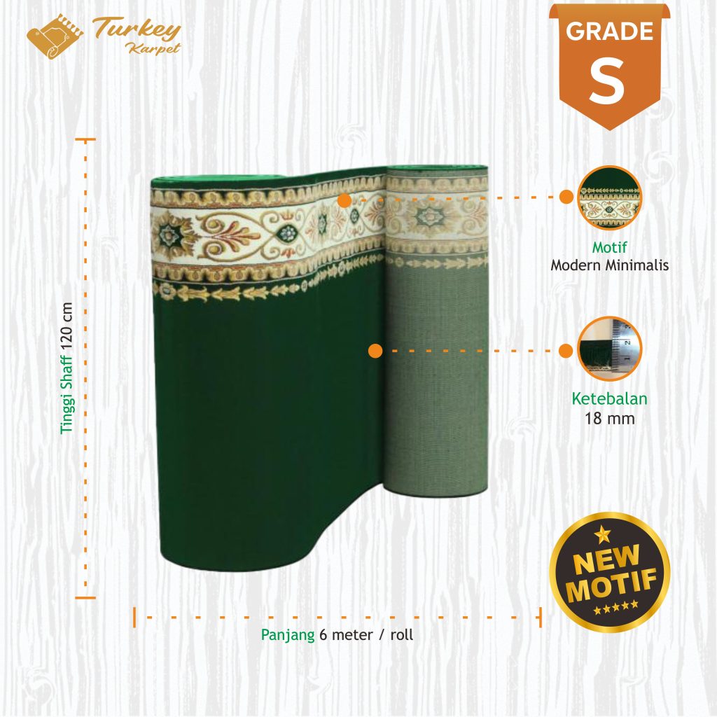 karpet masjid turki super green1