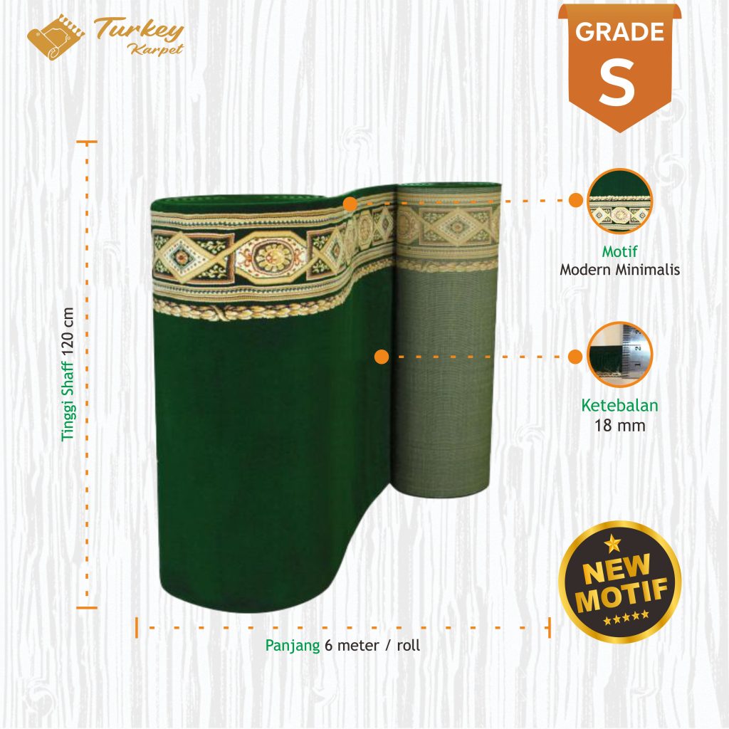karpet masjid turki super green3