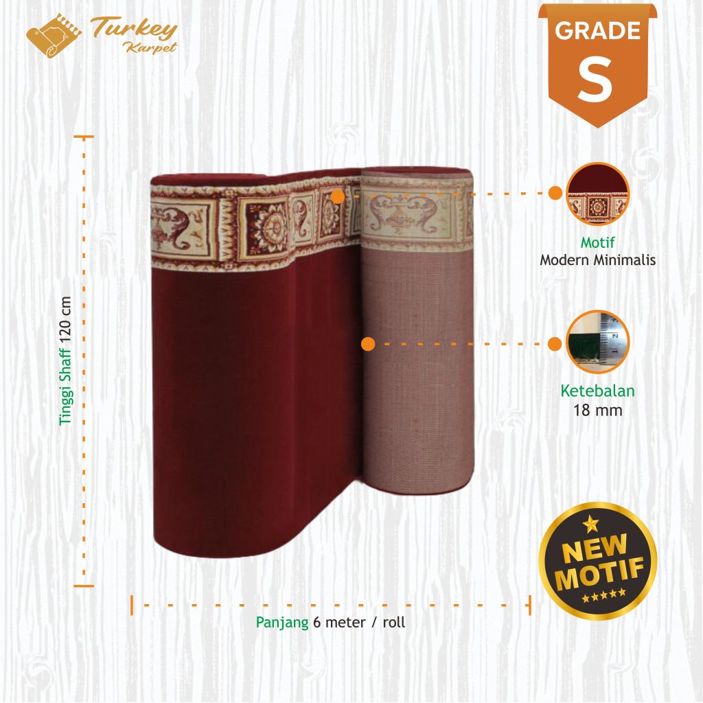 karpet masjid turki super red