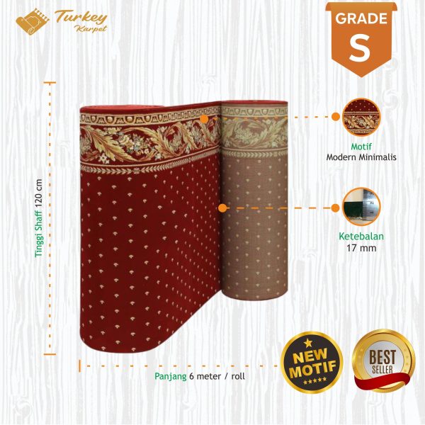 karpet masjid turki super red5