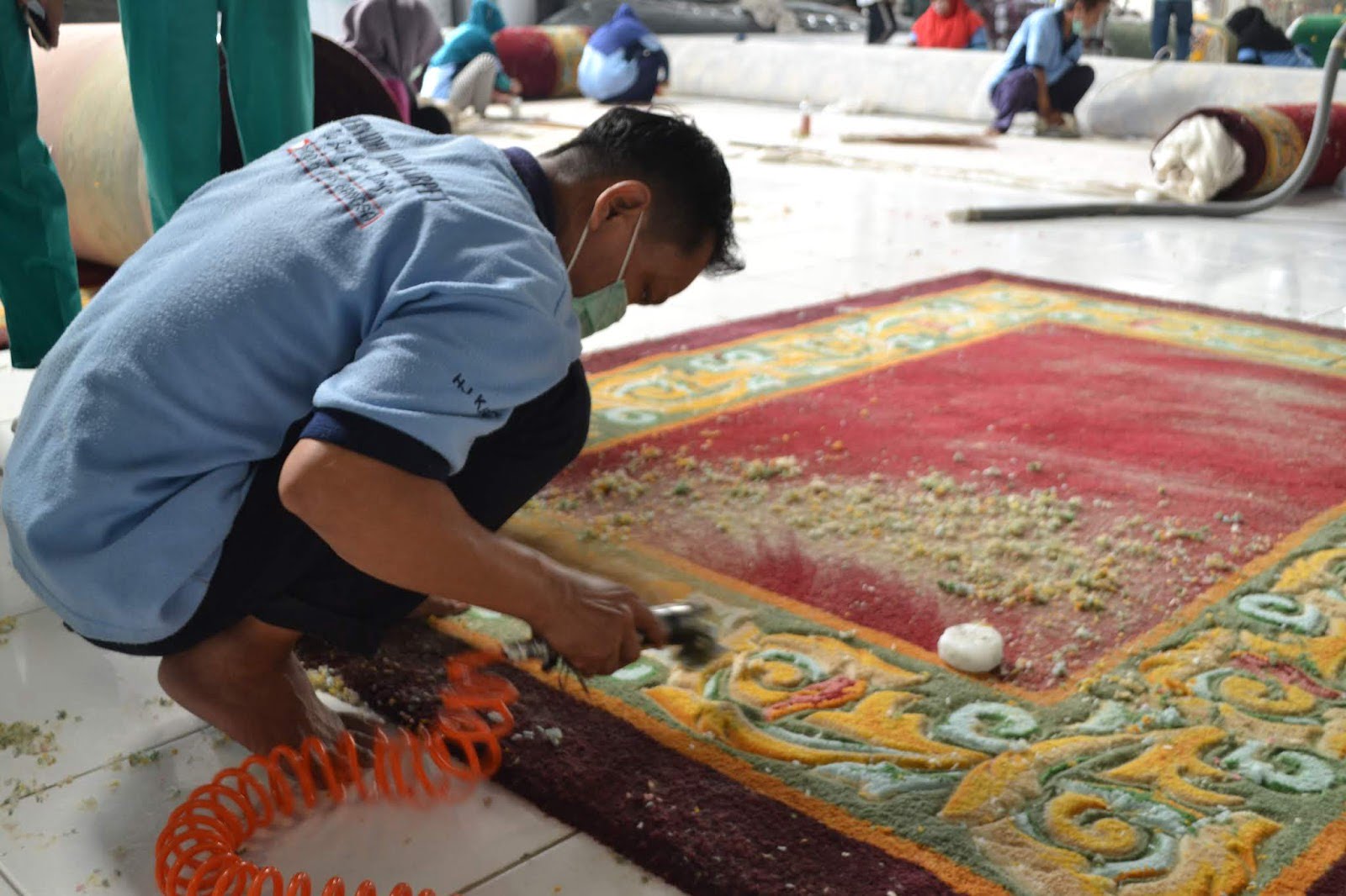 Proses pembuatan karpet