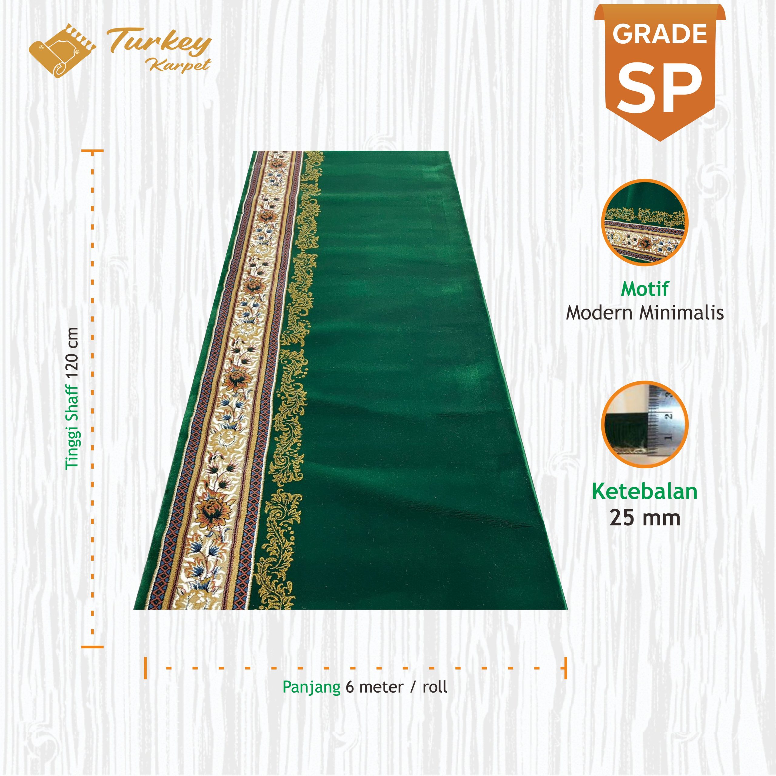 Karpet Masjid Turki Majesty - Gambar 2
