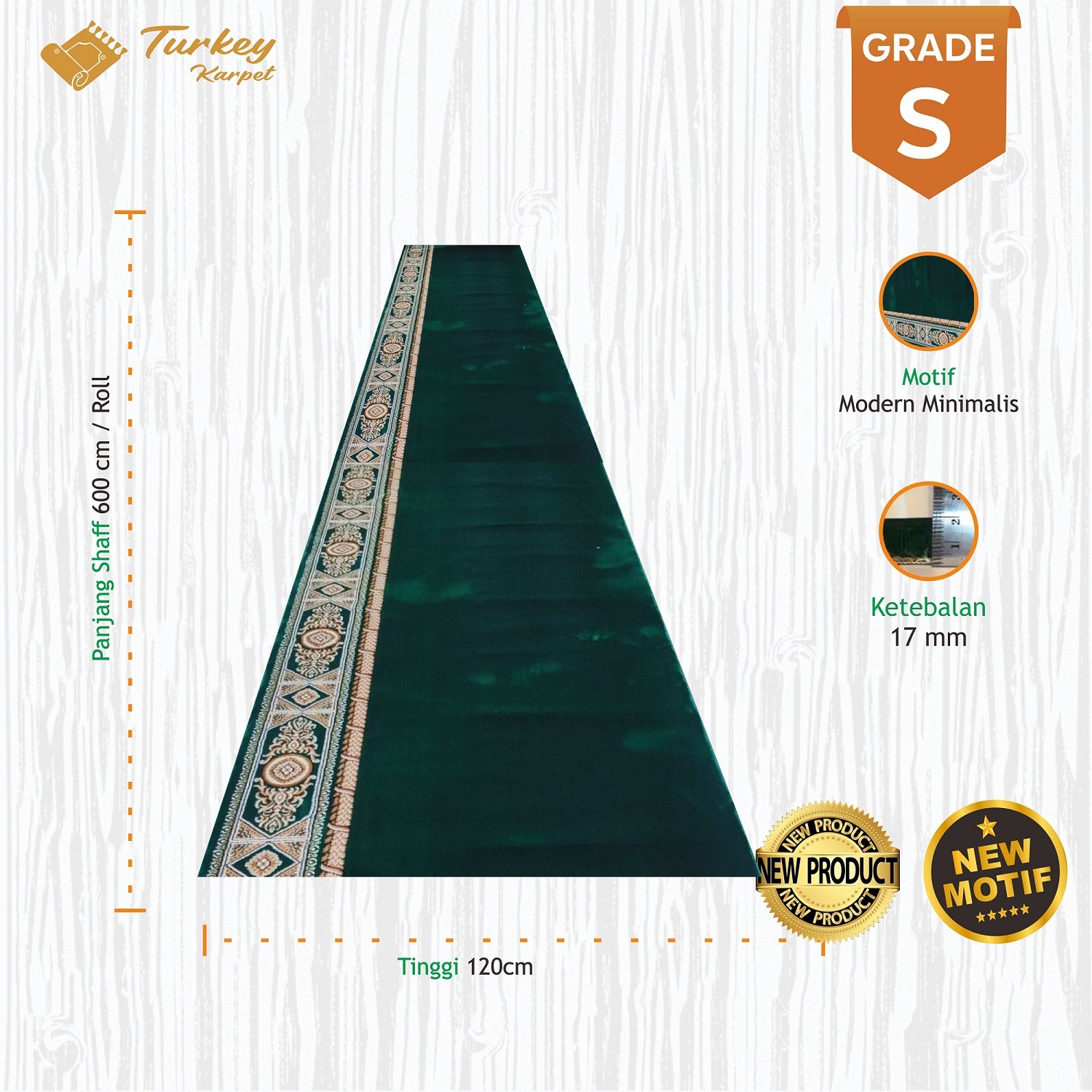 Karpet Masjid Turki Etihad - Gambar 4