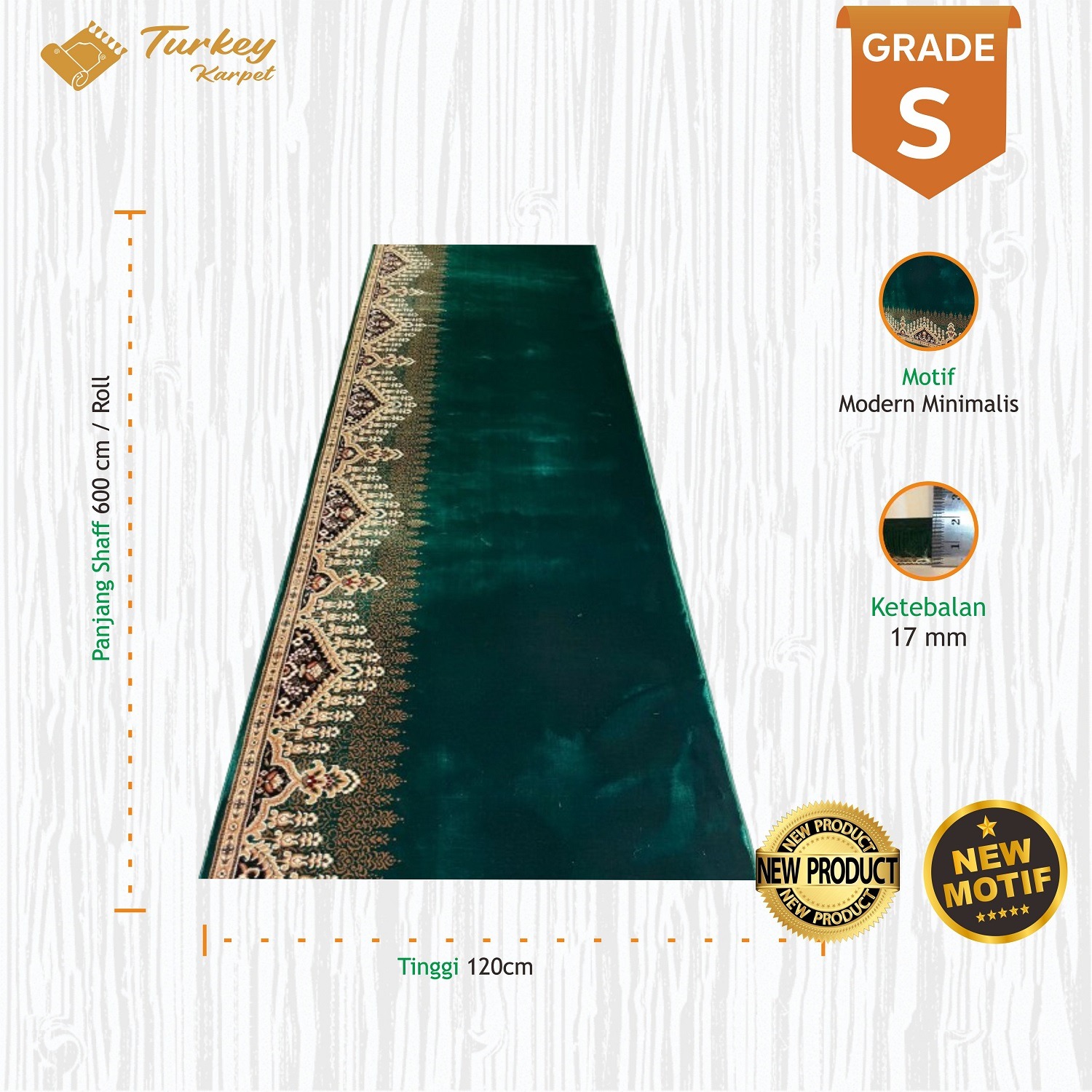 Karpet Masjid Turki Etihad - Gambar 2