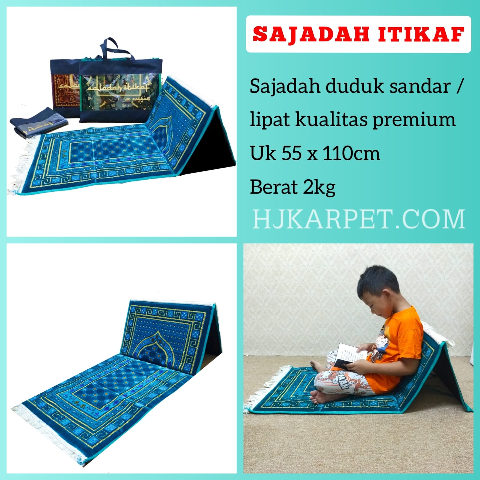 sajadah sandar lipat